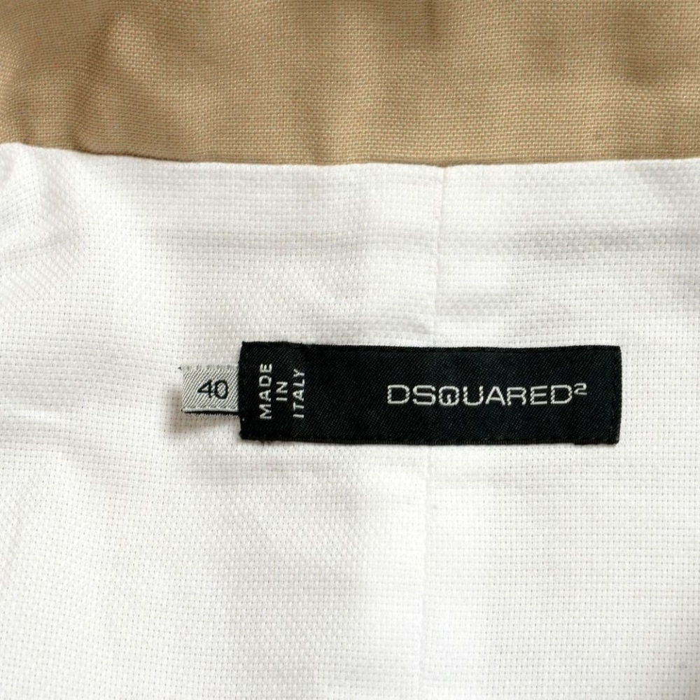 Dsquared2 Silk Brown Double Breasted Basic Coat - image 5